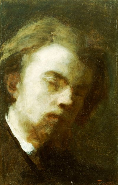 Selbstporträt, 1858 von Ignace Henri Jean Fantin Latour