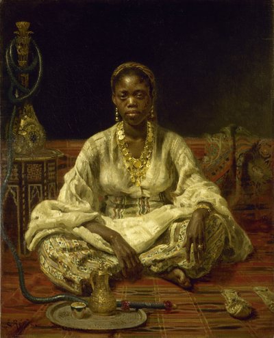 Schwarze Frau, 1875-1876 von Ilya Efimovich Repin