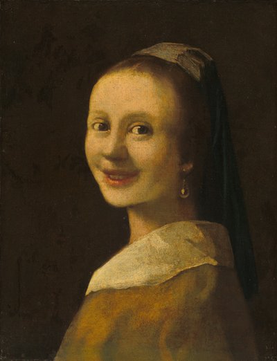 Das lächelnde Mädchen von Imitator of Johannes Vermeer