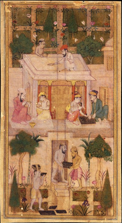 Bücher machen in einem Garten von Indian Art