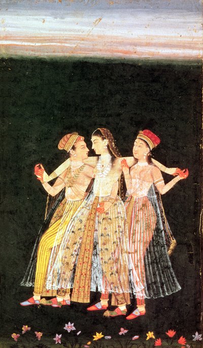 Ein Prinz mit zwei Konkubinen von Indian School