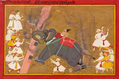 Ein Elefant läuft Amok von Indian School