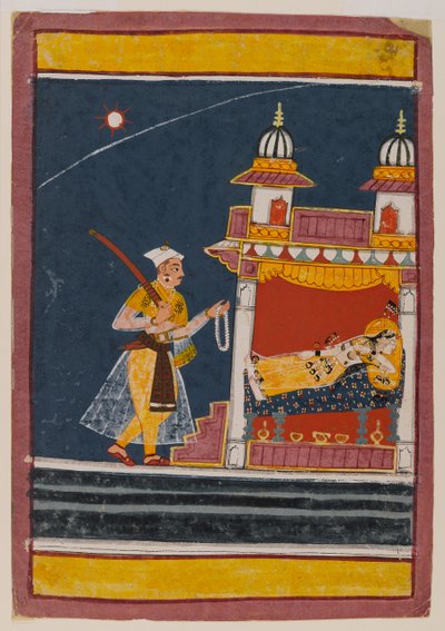 Lalita Ragini, ca. 1650 von Indian School
