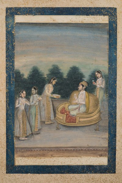 Prinz mit vier Damen von Indian School