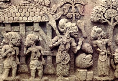 Relief von Indonesian School