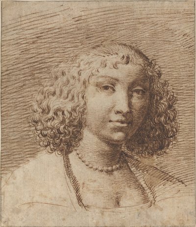 Junge Frau mit Perlenkette von Isaac Fuller