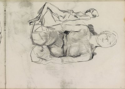 Kniendes und liegendes weibliches Akt von Isaac Israels