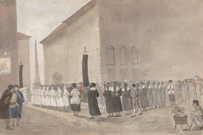 Begräbnisprozession in Rom von Isaac Weld