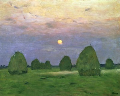 Heuhaufen in der Dämmerung, 1899 von Isaak Ilyich Levitan
