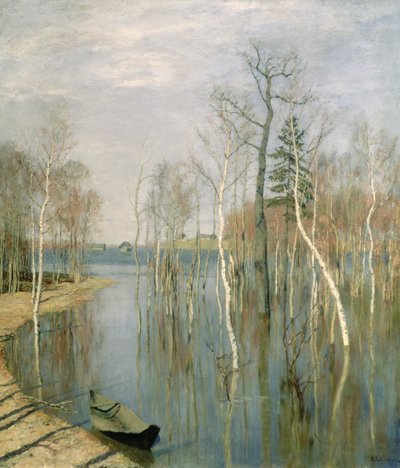 Frühling, Hochwasser, 1897 von Isaak Ilyich Levitan
