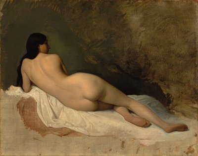 Studie eines liegenden Aktes von Isidore Pils