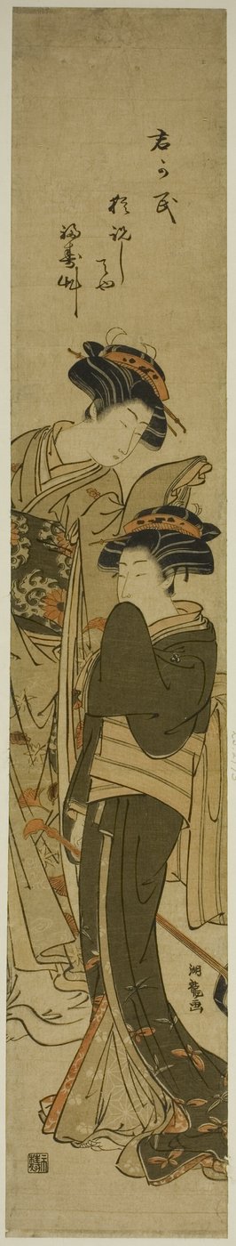 Zwei Kurtisanen von Isoda Koryusai