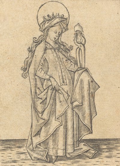 Heilige Agatha von Israhel van Meckenem