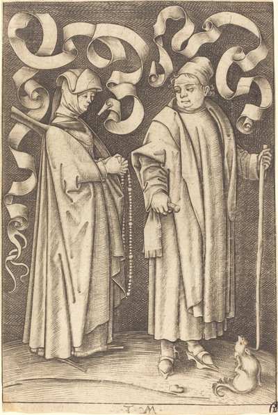 Die Kirchgänger von Israhel van Meckenem