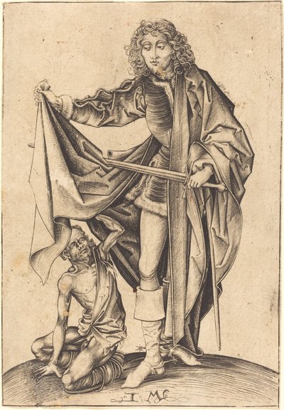 Heiliger Martin von Israhel van Meckenem after Martin Schongauer