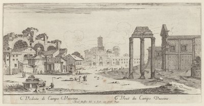 Veduta di Campo Vaccina von Israël Silvestre