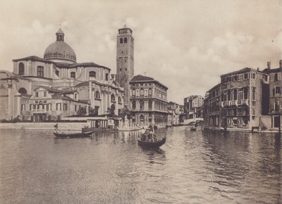 Rio Cannareggio und Palazzo Labia (s/w Foto) von Italian Photographer