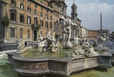 Fontana del Moro, 1653 von Italian School