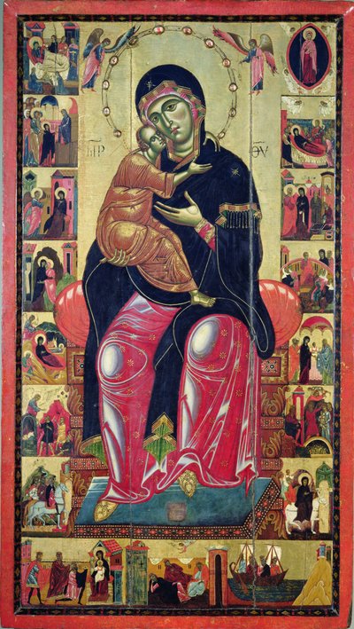 Thronende Madonna, Florentiner Schule, ca. 1275-80 von Italian School
