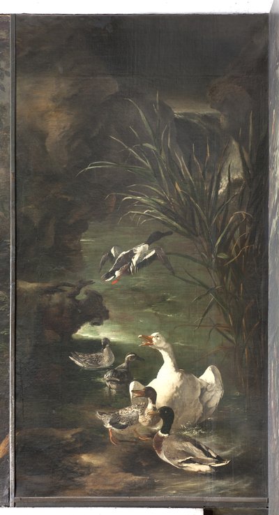 Mythos von Orpheus: Schwan und Enten von Italian School