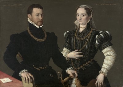 Porträt eines Paares, ca. 1580-88 von Italian School
