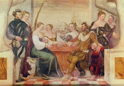 Das Kartenspiel, 1570 von Italian School