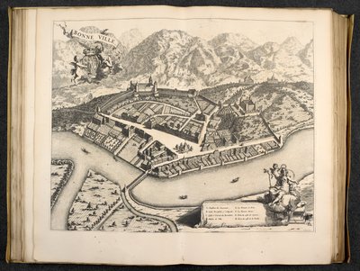 Ansicht von Aosta, Piemont, Italien von Italian School