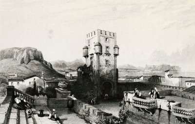 Villa Butera, Bagheria, Sizilien, Gravur, Italien von Italian School
