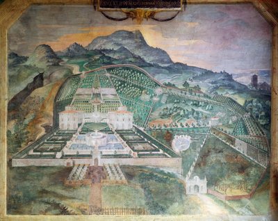 Villa Lante in Bagnaia, ca. 1581 (Fresko) von Italian School