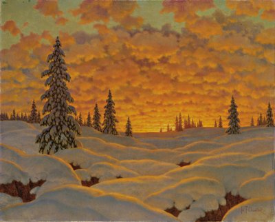 Sonnenuntergang in Finnland von Ivan Fedorovich Choultse