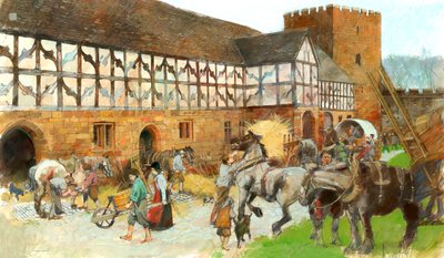 Kenilworth Castle Ställe, ca. 1990-2010 von Ivan Lapper