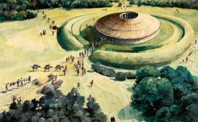 Knowlton neolithisches Ritual-Henge, ca. 1990-2010 von Ivan Lapper