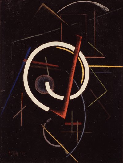 Lineare Struktur, 1922 von Ivan Vassilyevich Klyun