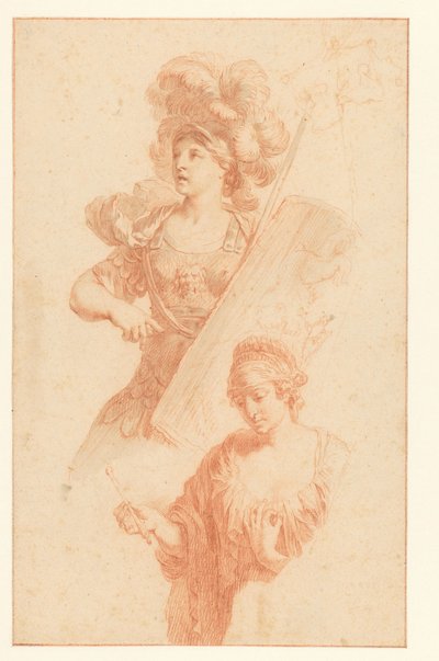 Kraft (Fortitudo) und Asien von Izaak Jansz. de Wit