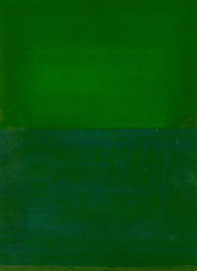 Raum, Zeit, Bewegung, Grün, 2010 von Izabella Godlewska de Aranda