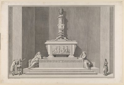 Grabmonument von Frederik V. im Dom zu Roskilde von J.F. Clemens