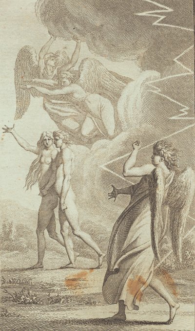 Illustration zu Ewalds "Adam og Eva". V von J.F. Clemens