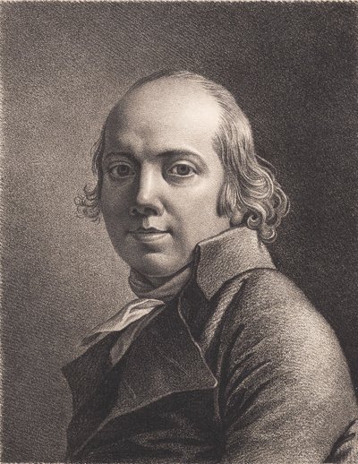 Jens Juels gezeichnetes Selbstporträt von J.F. Clemens