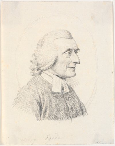 Porträt des Priesters Paul Egede (1709-89) von J.F. Clemens