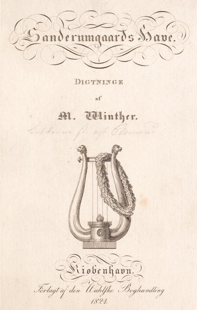 Sanderumgaards Garten. Dichtungen von M. Winther von J.F. Clemens
