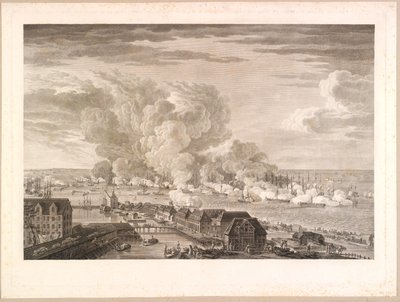 Die Schlacht auf der Reede am 2. April 1801 von J.F. Clemens