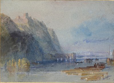 Chateau Hamelin, zwischen Oudon und Ancenis, ca. 1830 von Joseph Mallord William Turner