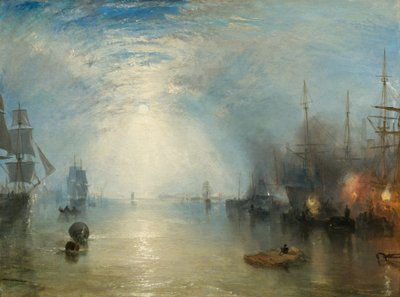 Kielmänner, die bei Mondlicht Kohlen verladen, 1835 von Joseph Mallord William Turner