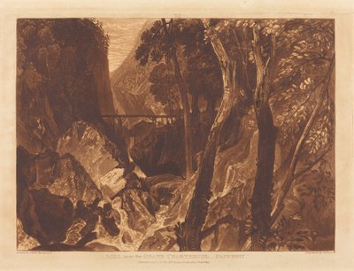 Mühle nahe der Grande Chartreuse, veröffentlicht 1816 von Joseph Mallord William Turner
