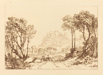 Das Schloss über den Wiesen von Joseph Mallord William Turner