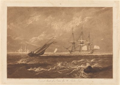 Der Anführer Seestück, veröffentlicht 1809 von Joseph Mallord William Turner