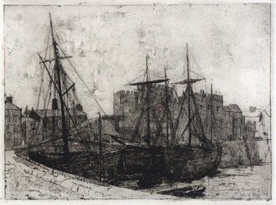 Burg Rushen - Isle of Man von J. Alden Weir
