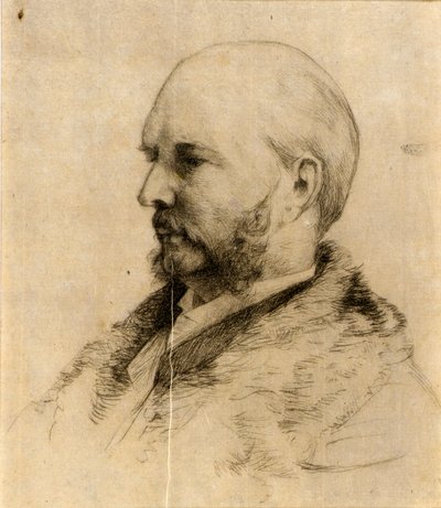 Porträt von Robert Hoe von J. Alden Weir