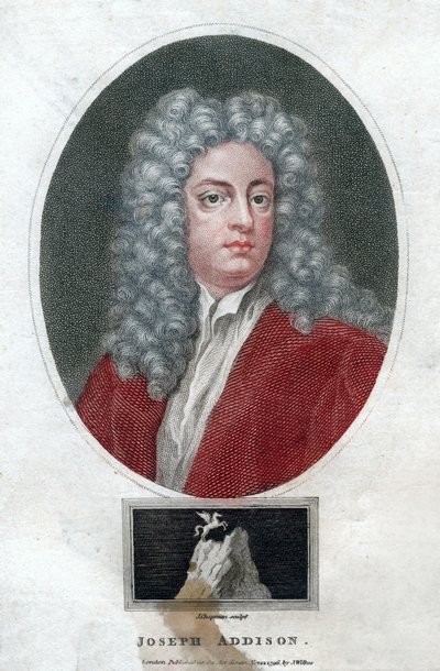 Joseph Addison, englischer Politiker und Schriftsteller, 1796 von J. Chapman