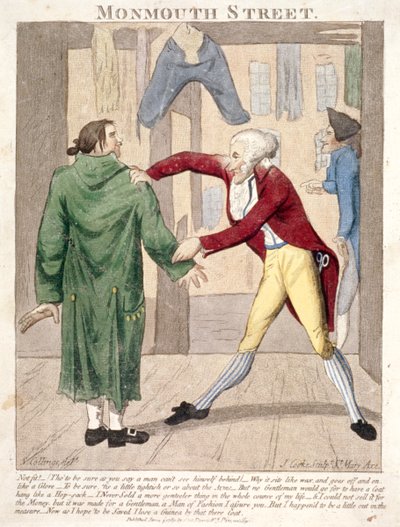 Monmouth Street. Nicht geeignet!, 1789 von J Cooke